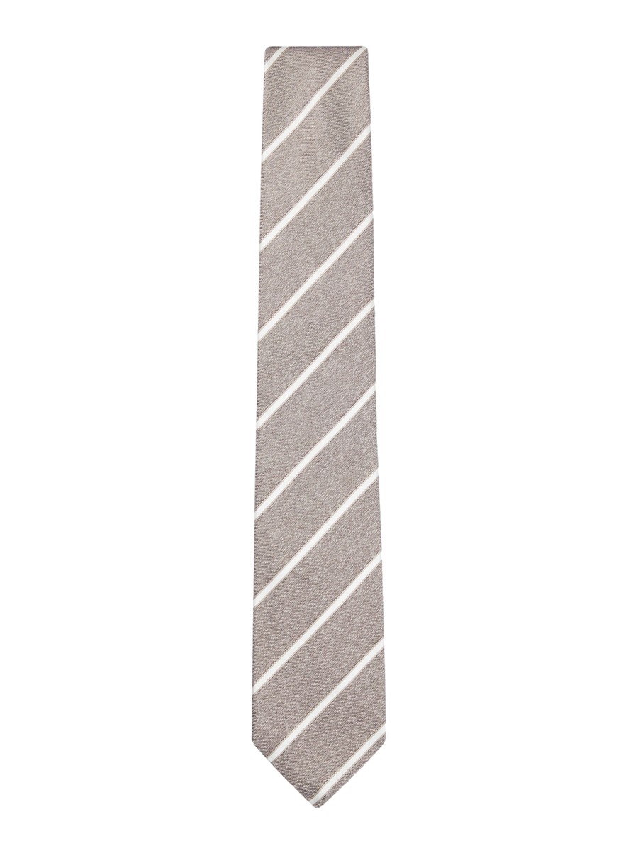 BOSS L-Tie Silk Tie — Beige